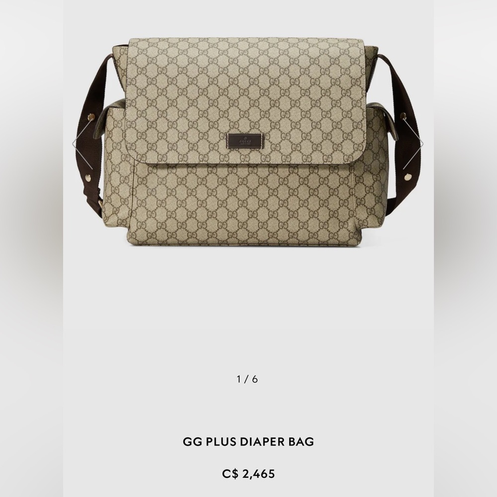 SOLD- Gucci Diaper Bag
